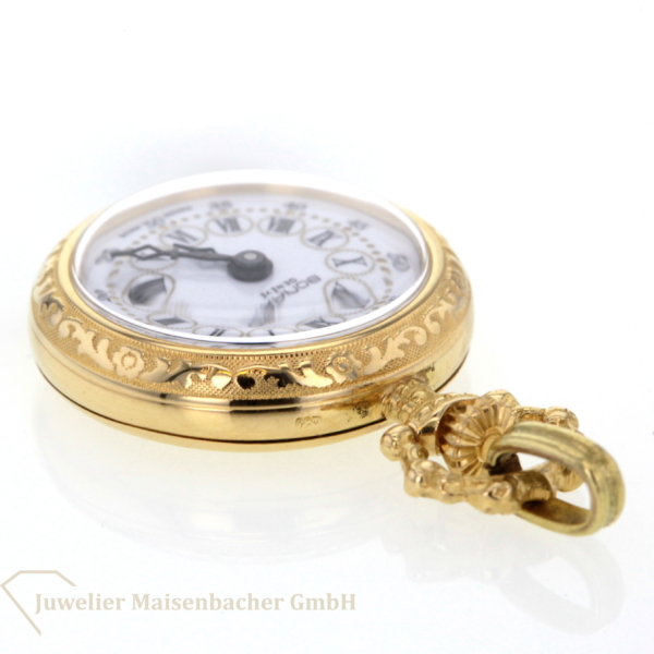 Bonard Geneve kleine Taschenuhr Anhängeuhr Gold 750/- – Bild 5