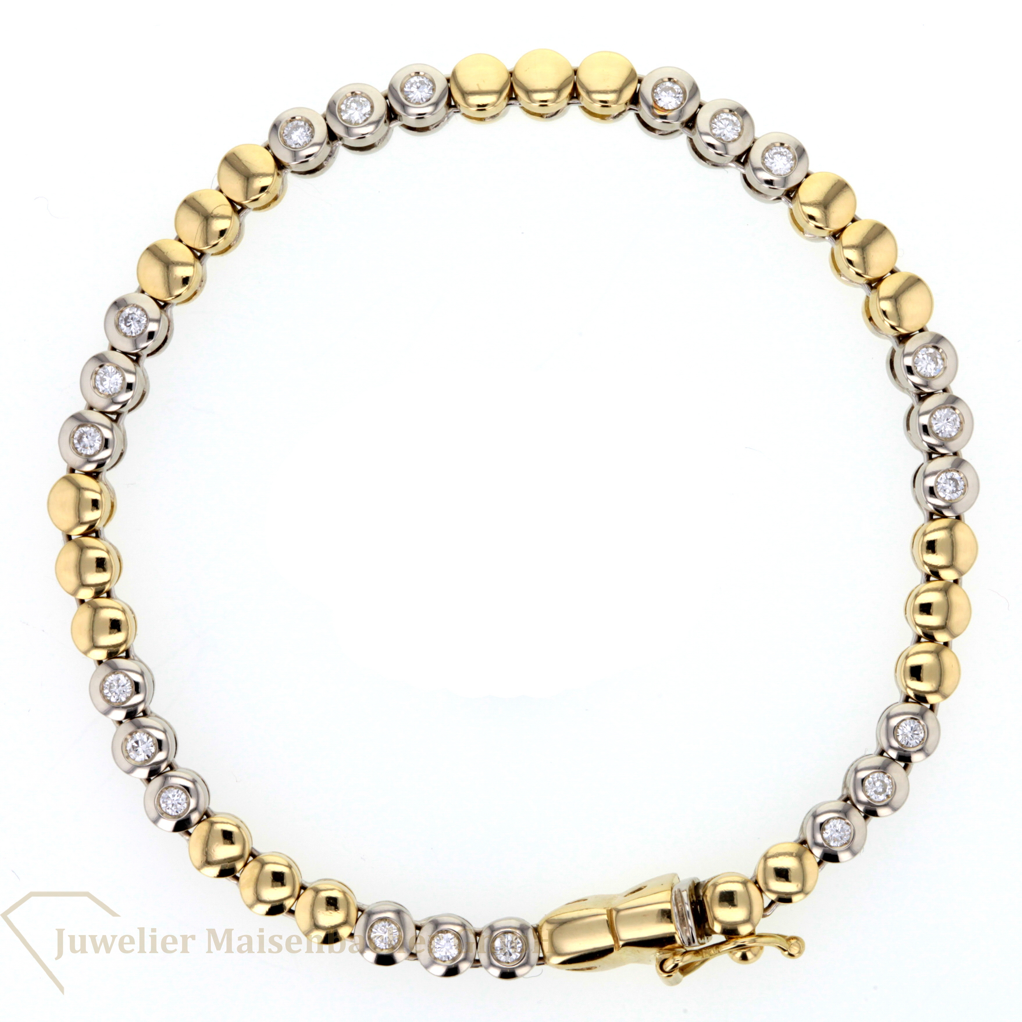 Tennisararmband Bicolor mit Brillanten