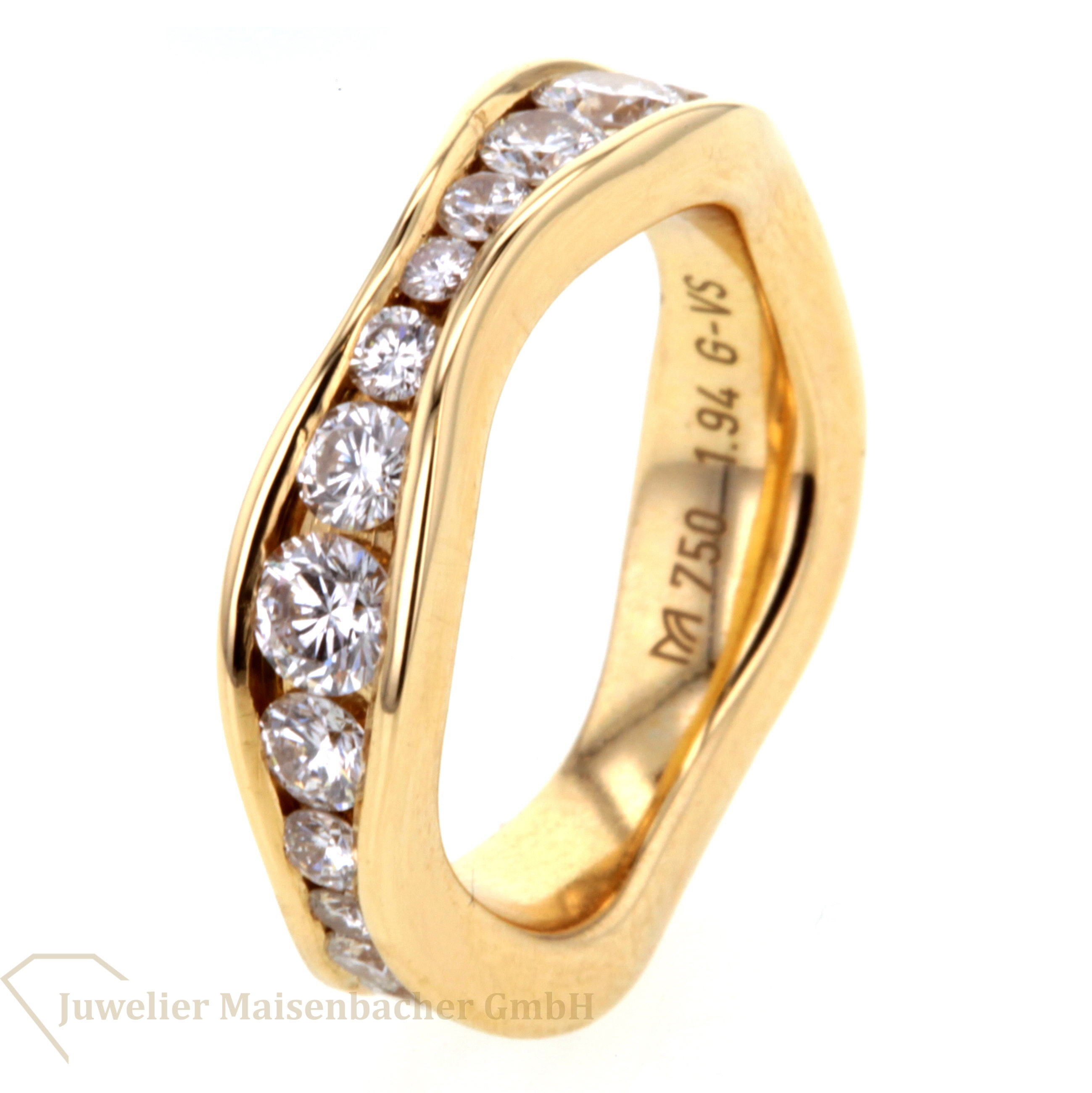 Meister  Memoirering mit Brillanten Gold
