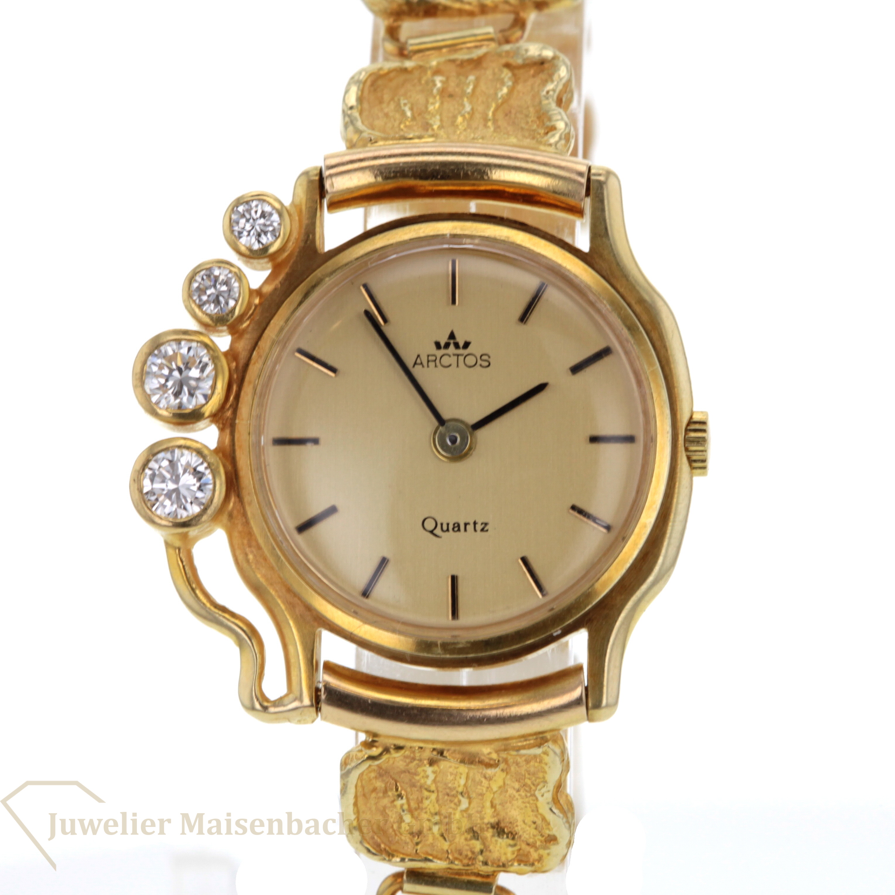 Arctos Golduhr mit Diamanten