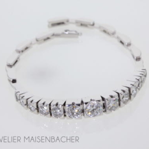 Diamanten-Armband Weißgold, Tragelänge 18cm