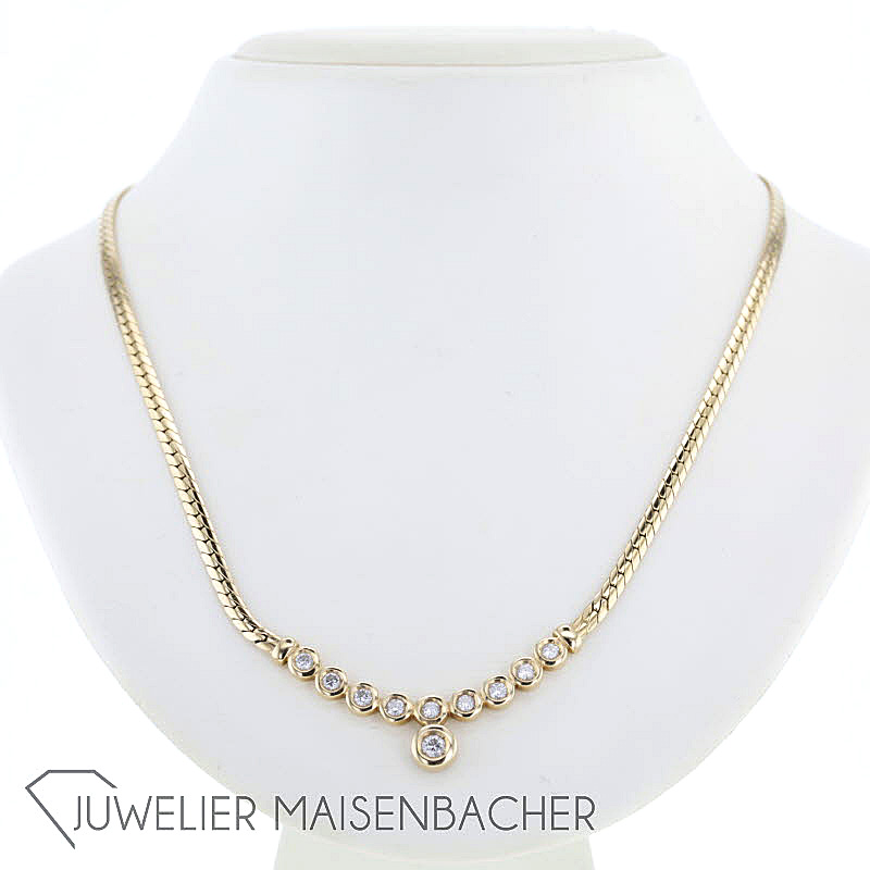 Collier-Kette *Brillanten*, Tragelänge 45cm