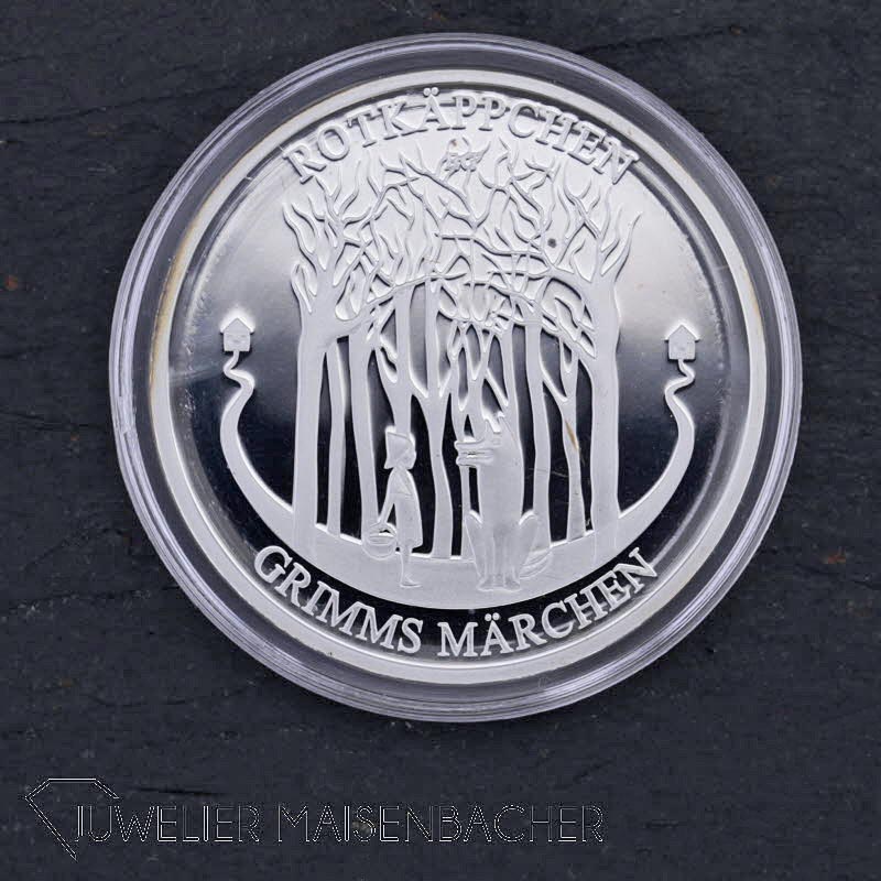 Sammlermünze 20 Euro *Rotkäppchen*, Grimms Märchen, 925/- Silber, 2016