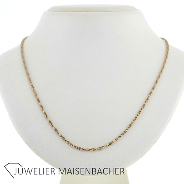 Collierkette/Kette in Kordelmuster Gold