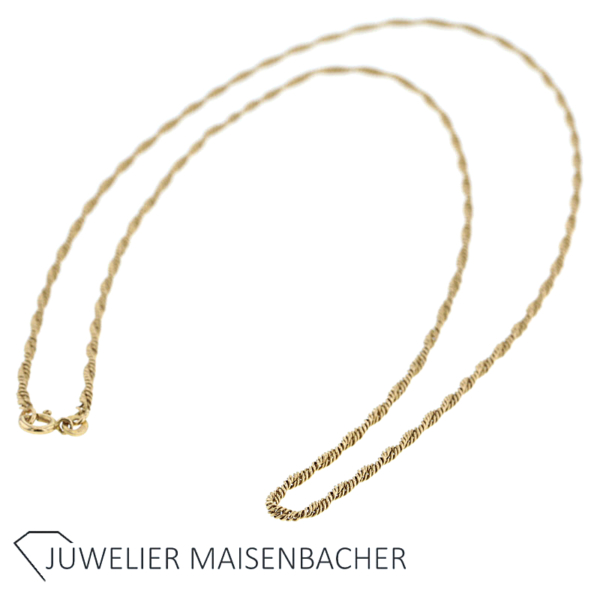 Collierkette/Kette in Kordelmuster Gold – Bild 6