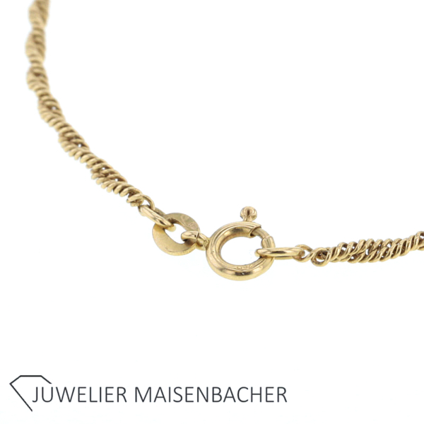 Collierkette/Kette in Kordelmuster Gold – Bild 4