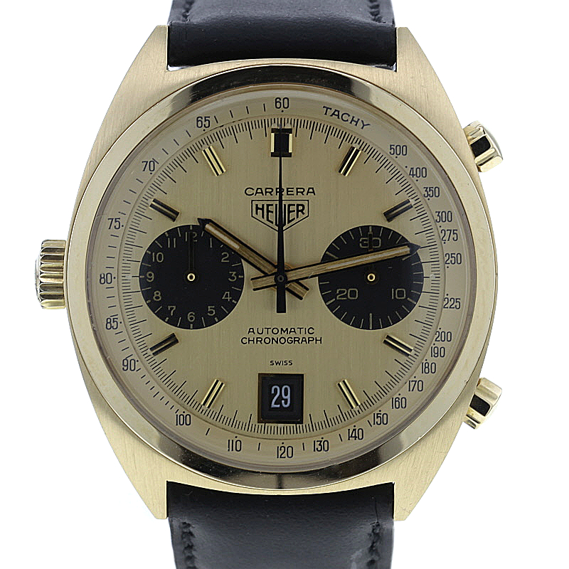 HEUER Carrera Chronograph 1158 - cal. 12 - 18K.Gold