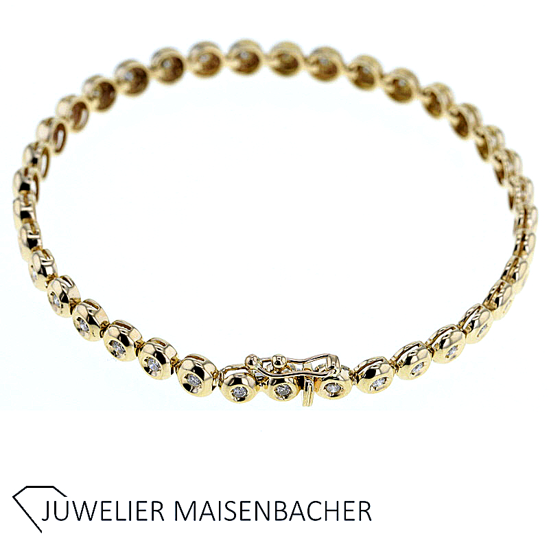 Brillantarmband "Tennisarmband" in Gold