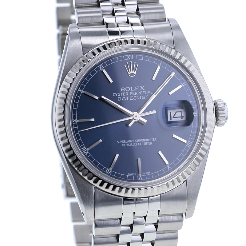 Rolex Datejust 36mm Edelstahl Weißgold-Lünette