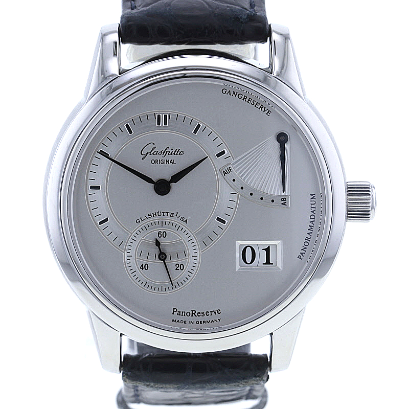 Glashütte Original PanoReserve, GUB 65-01, Edelstahl