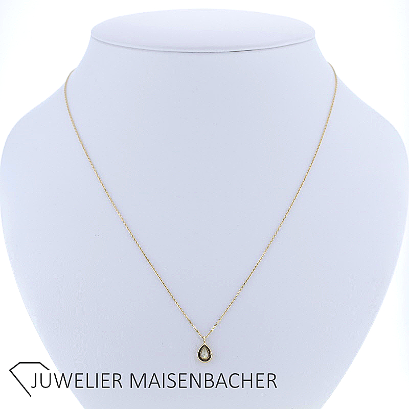 Tiffany & Co. Elsa Peretti Kollection Kette mit Anhänger gelber Diamant Gold