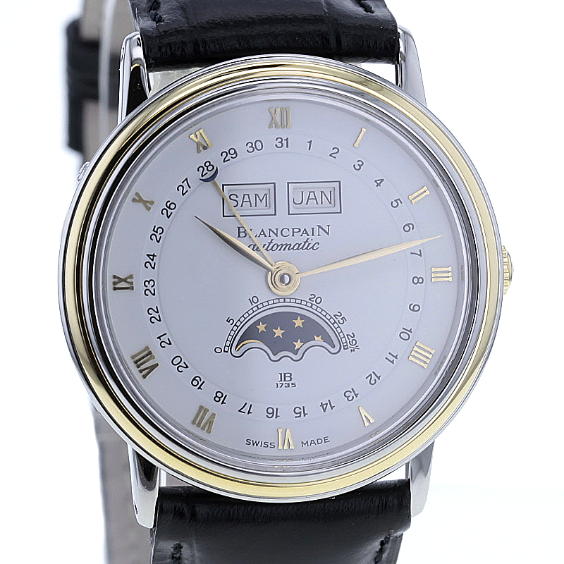 Blancpain Villeret Quantième Automatic Stahl/Gold