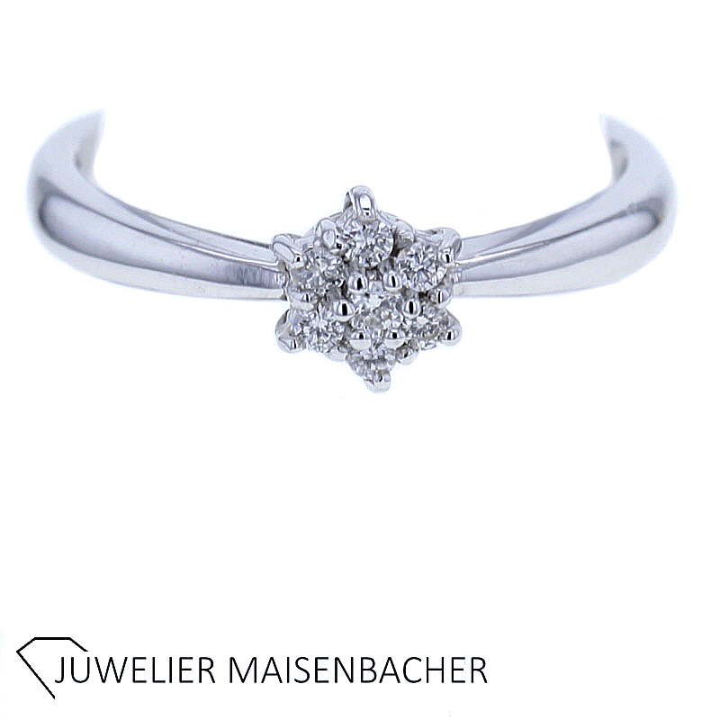 Christ Zauberhafter Blüten-Ring mit Brillant Gold