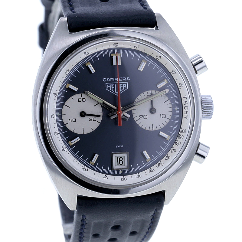 HEUER Carrera Vintage Chronograph Blue 70th cal. 7734