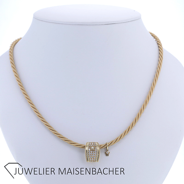 Wellendorff Ronde "Margarit" Sonderfarbe Trüffel mit Brillanten Gold – Bild 3