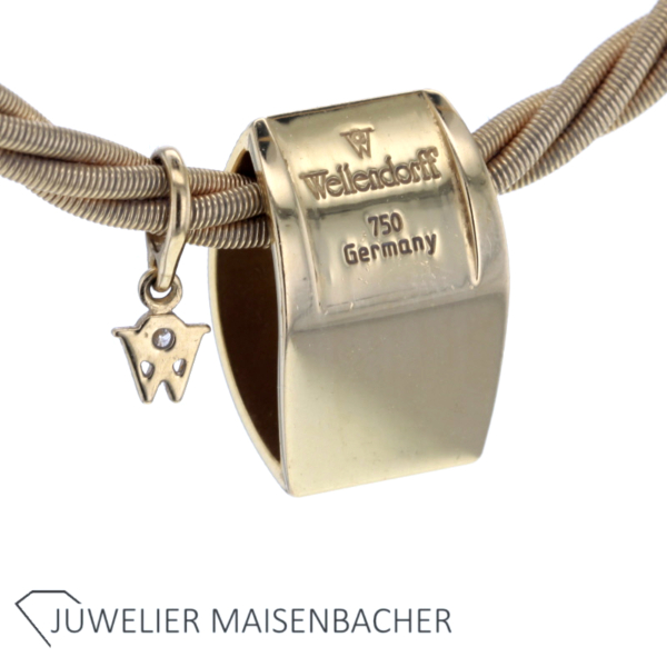 Wellendorff Ronde "Margarit" Sonderfarbe Trüffel mit Brillanten Gold – Bild 4