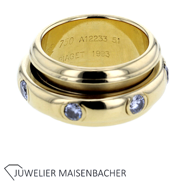 Piaget Breiter Possession Dreh-Ring mit Brillanten Gold