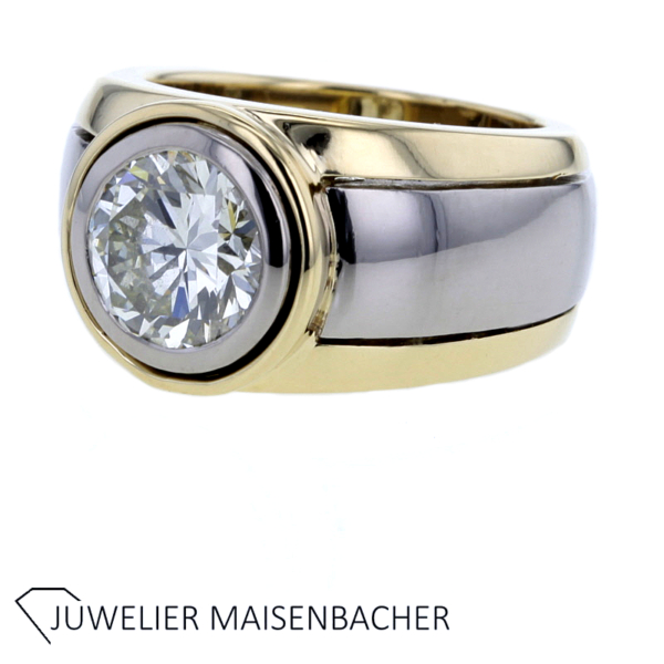 Wempe Solitaire-Ring mit Brillant ca. 2,6ct. Gold – Bild 2