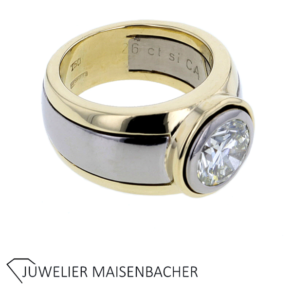 Wempe Solitaire-Ring mit Brillant ca. 2,6ct. Gold – Bild 4