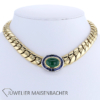 Massives Collier mit Smaragd und Saphir von WEMPE Gold
