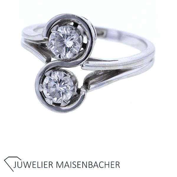 Außergewöhnlicher Damen Brillantring Gold – Bild 3