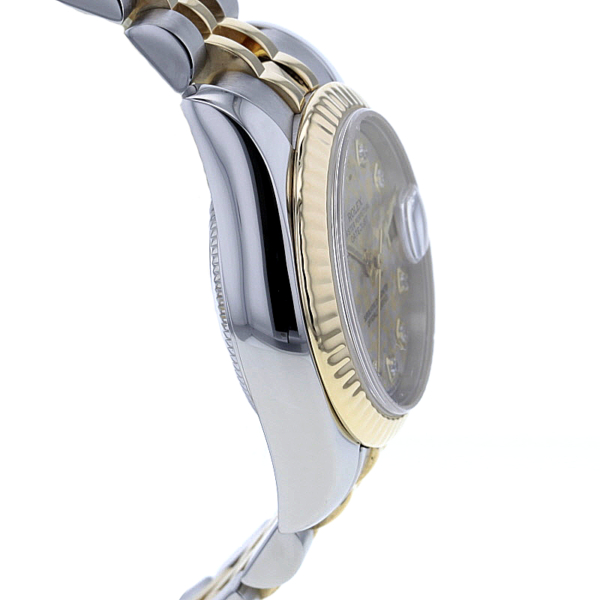 Rolex Lady-Datejust Stahl/Gold, Gold-Crystals Zifferblat mit 10 Diamanten – Bild 5