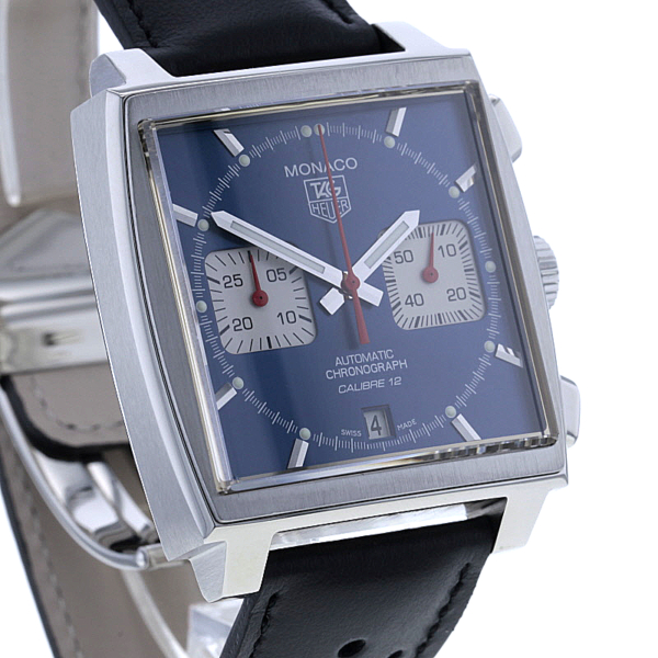 TAG Heuer Monaco Chronograph Automatic Calibre 12 Edelstahl Blue