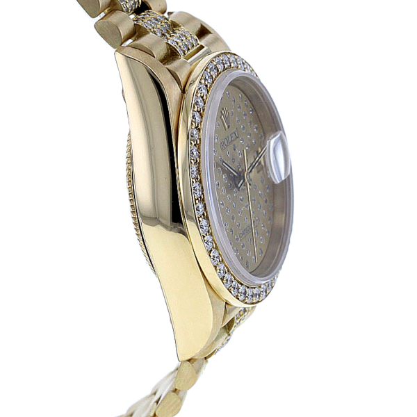 Rolex Lady-Datejust 18K. Gold mit 472 Diamanten – Bild 4