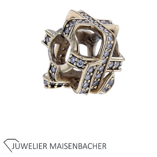 Pandora ALE Charm/Anhänger Geschenk mit Schleife und Brillanten – Bild 2