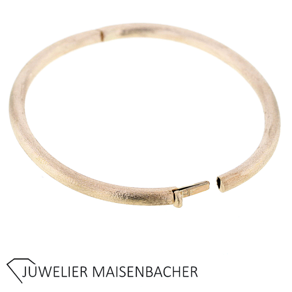 Zeitloser ovaler Armreif/Armspange Gold – Bild 3