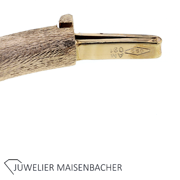 Zeitloser ovaler Armreif/Armspange Gold – Bild 4