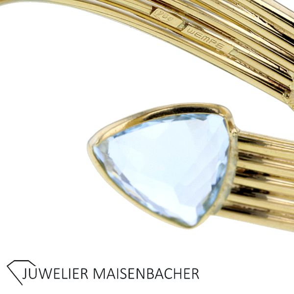 Wempe Armreif/Armspange mit Aquamarin und Citrin Gold – Bild 2