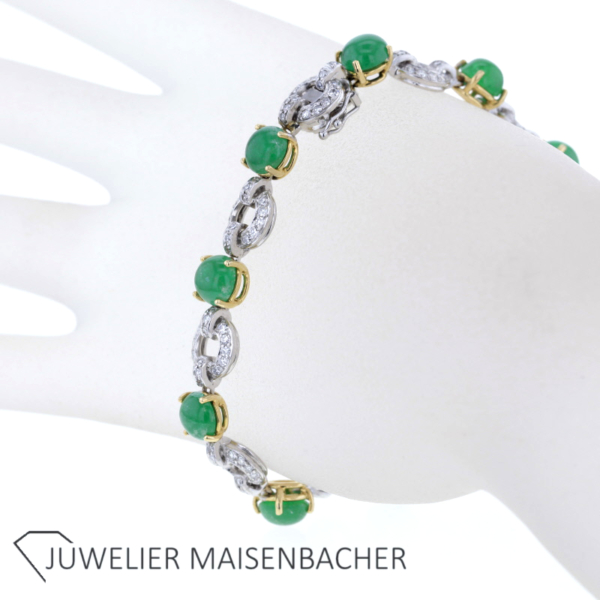 René Kern Traumhaftes Armband mit Smaragd und Diamanten – Bild 5