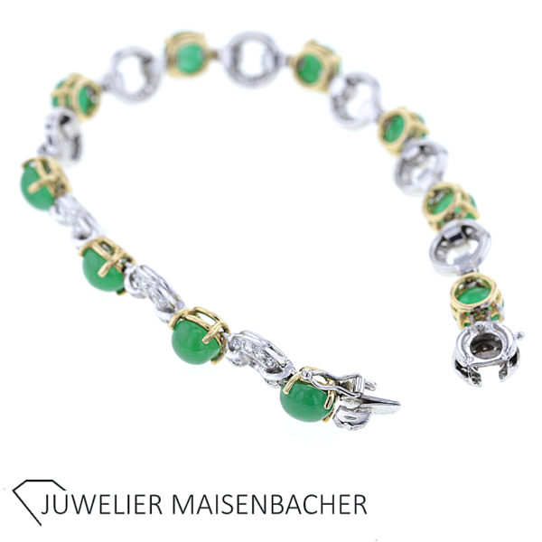 René Kern Traumhaftes Armband mit Smaragd und Diamanten – Bild 3