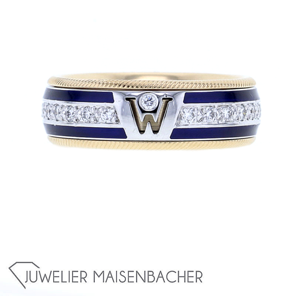 Wellendorff Drehring "Salome" mit Brillanten Gold – Bild 2
