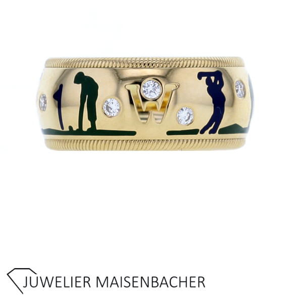 Wellendorff Ring Birdie Golf mit Brillanten Gold – Bild 4