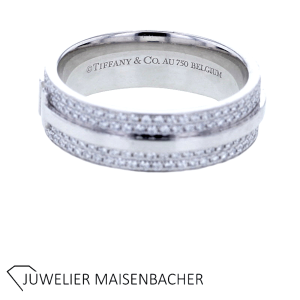 Tiffany T Pavé-Diamantring Gold – Bild 3
