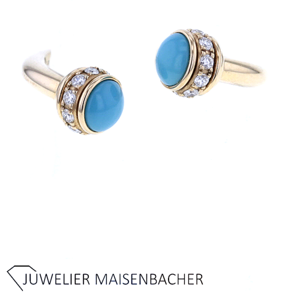 Piaget Ring "Posession" mit Türkis und Brillanten Gold – Bild 5