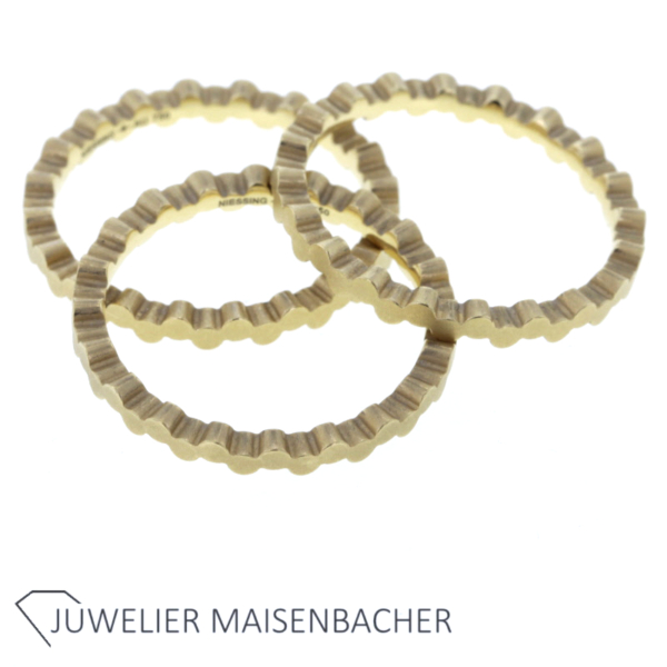Niessing Ring 3-teilig "Architecture Step" Gold – Bild 8