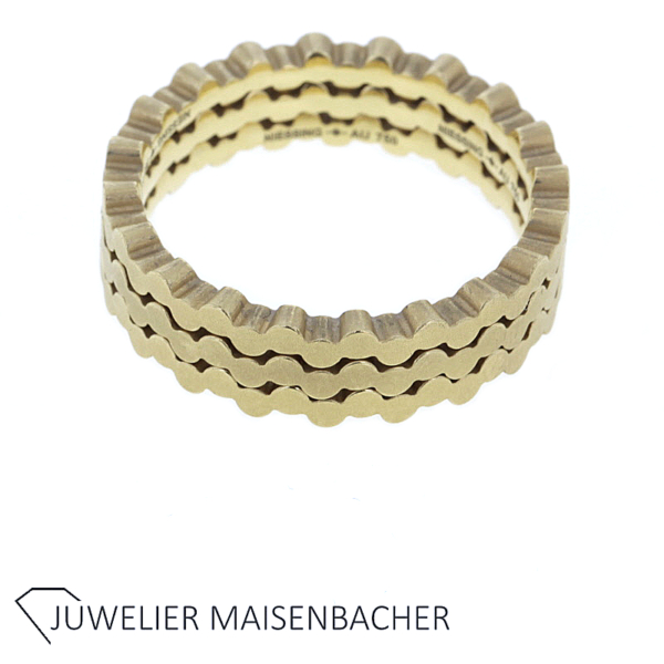 Niessing Ring 3-teilig "Architecture Step" Gold – Bild 9