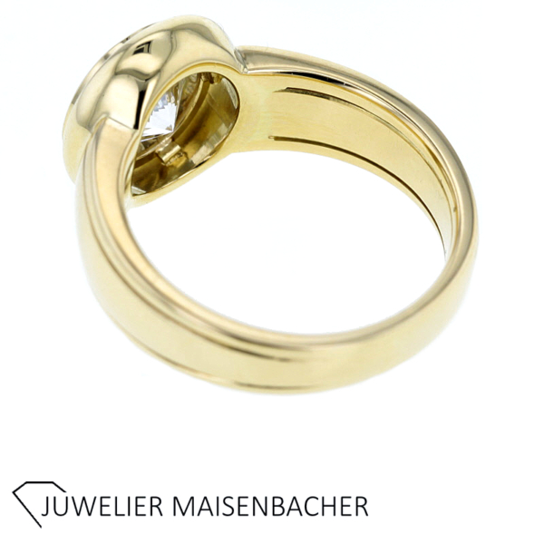 Solitaire-Ring mit Brillant 2,52ct. Gold – Bild 5