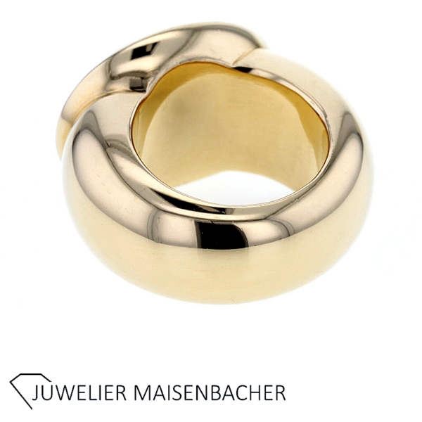 Goldschmiede SCHUBART Massiver Ring mit Mondstein Gold – Bild 3