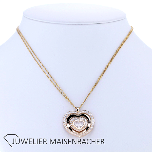 Chopard Collier/Kette mit Herz-Anhänger "Coure" und Brillanten Gold – Bild 6
