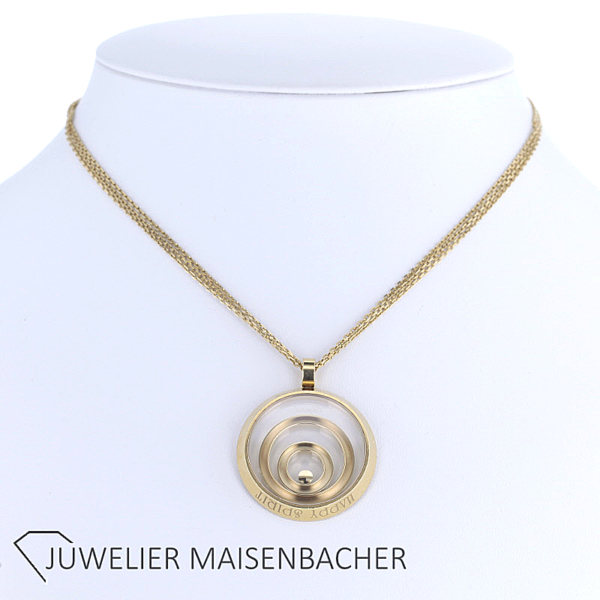Chopard "Happy Spirit" Collier Dreireihig Gold – Bild 5