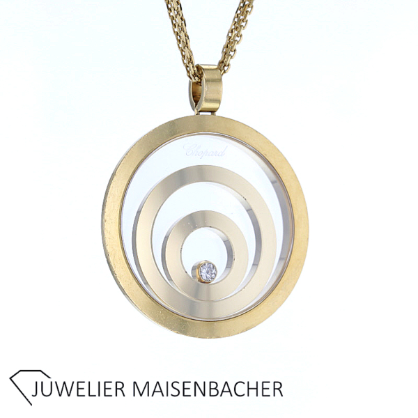 Chopard "Happy Spirit" Collier Dreireihig Gold – Bild 7