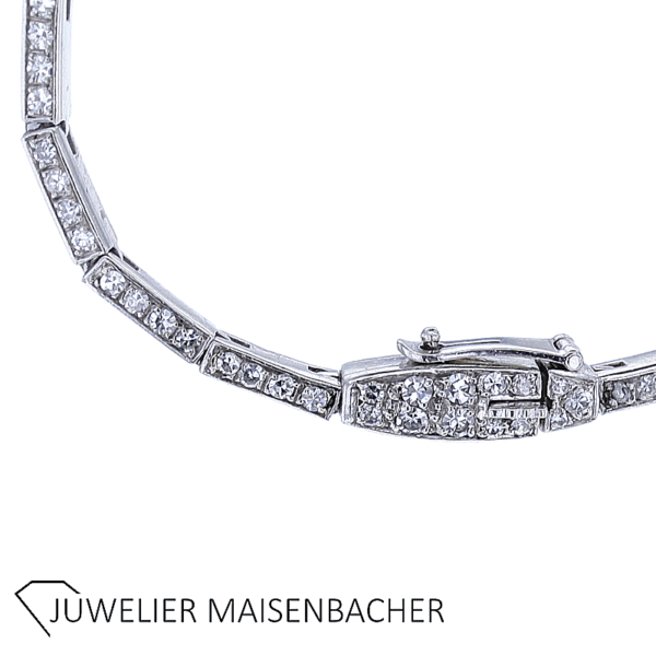 UNIKAT Verwandelbares Y-Collier mit Diamanten und Brillanten Platin – Bild 3