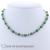 René Kern Traumhaftes Collier mit Smaragd und Diamanten Gold – Bild 5