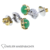 René Kern Traumhafte Ohrstecker mit Smaragd und Diamanten Gold – Bild 3