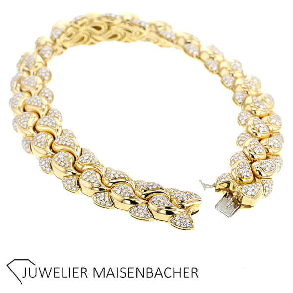 CHOPARD SET "Casmir" Collier-Ring-Creolen mit Brillanten Gold – Bild 6