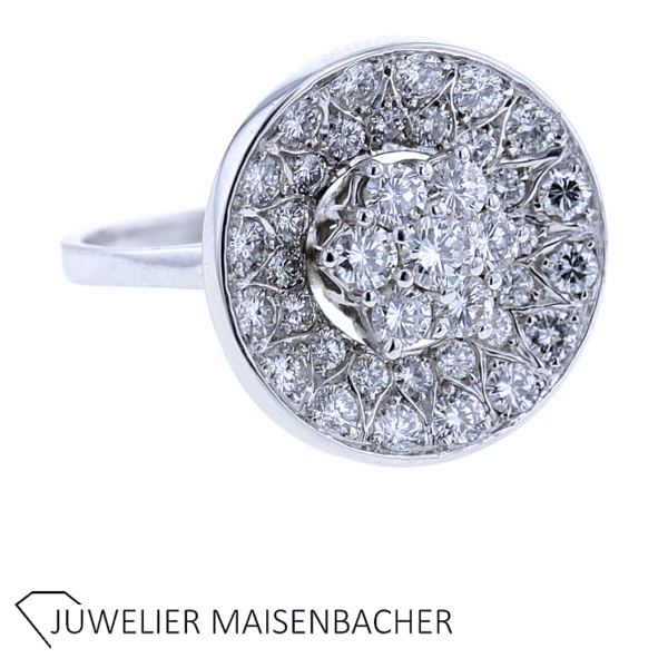 Außergewöhnlicher Damen Brillantring Gold – Bild 6